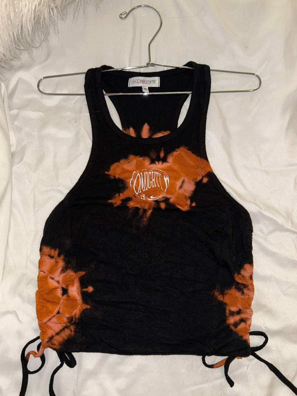 OMIGHTY Drawstring Crop Top